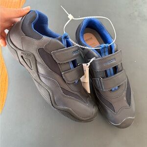 Geox Black Sneakers with Blue Highlights